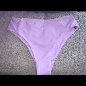 high - waisted swim suit bottoms
